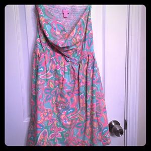 Strapless Lilly Pulitzer dress!